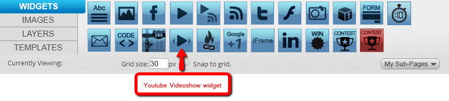 Youtube Videoshow Widget Help Desk